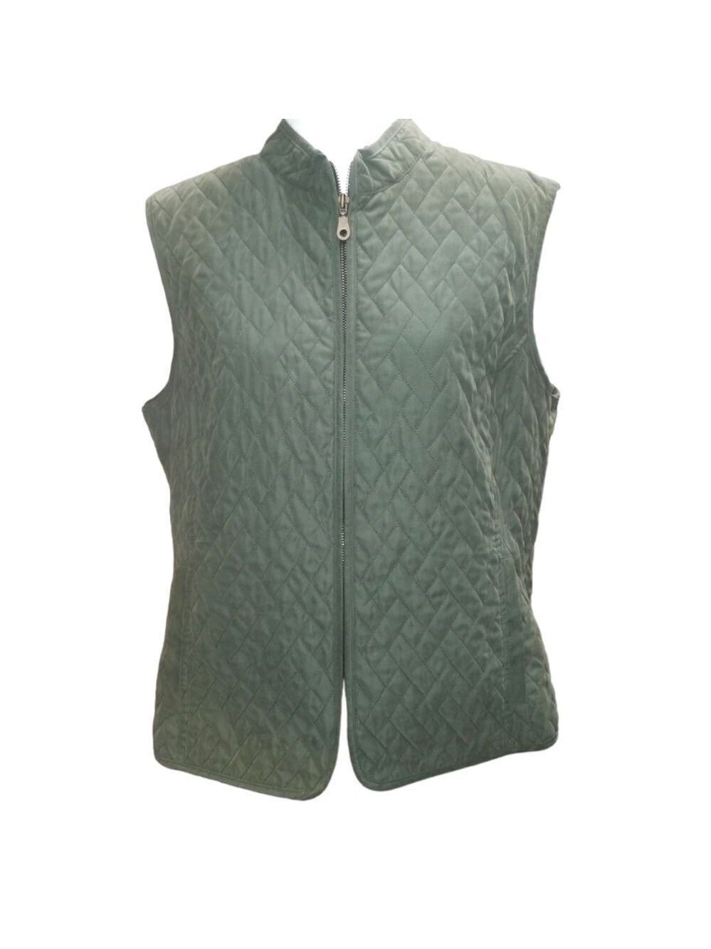 JM COLLECTION Army Green Vest
